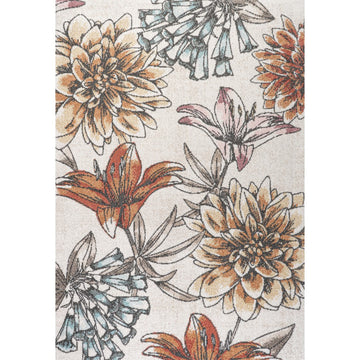 Giglio Modern Botanical Flower Area Rug